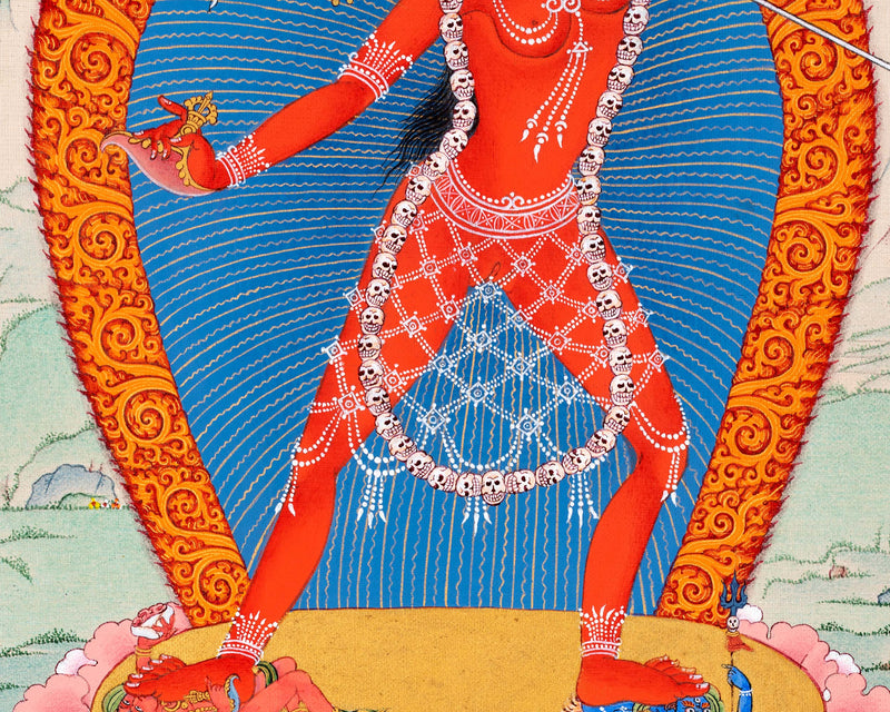 Vajrayogini Thangka | Handmade Buddhist Dakini Thangka