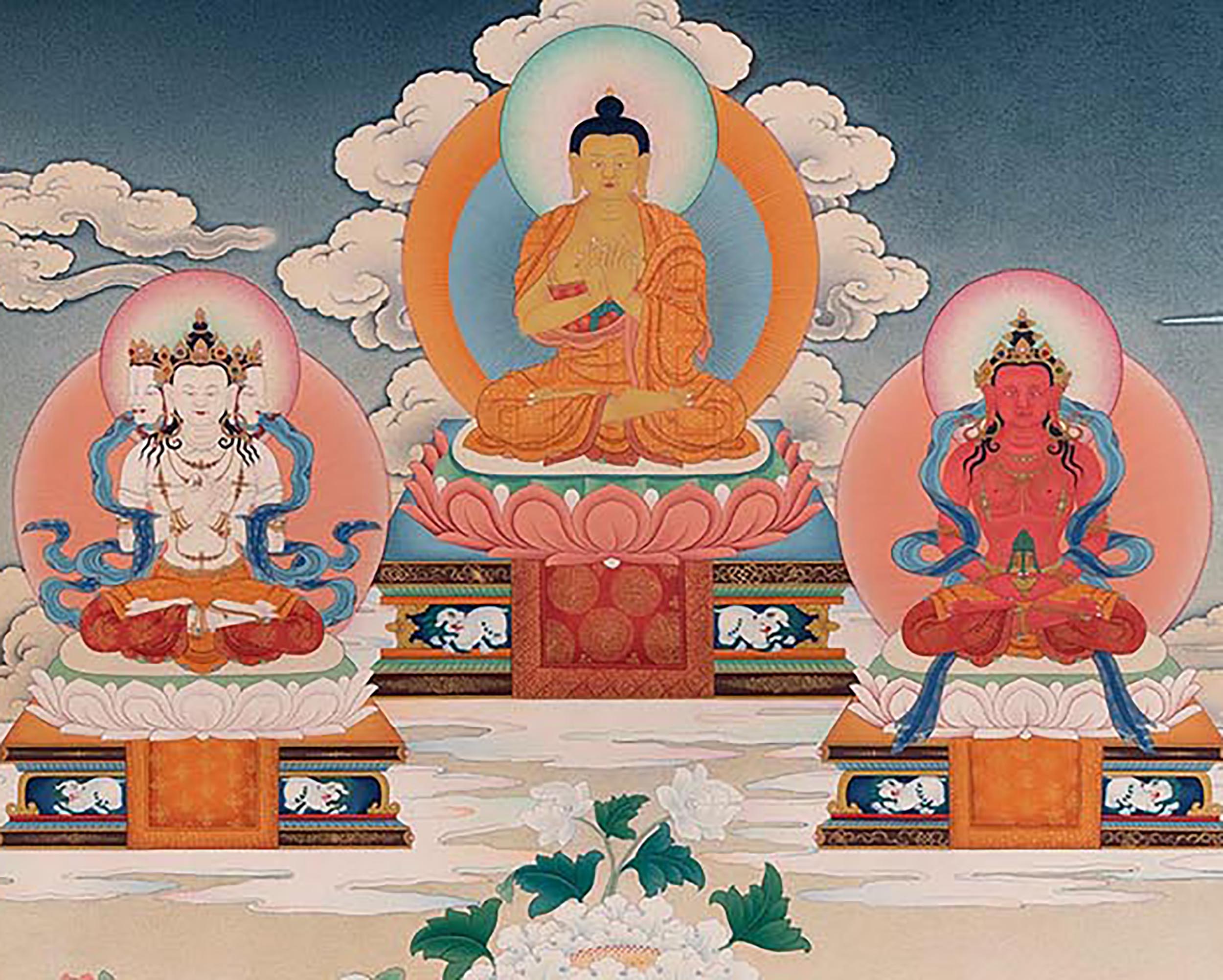 Guru With Others | High Quality Digital Print
