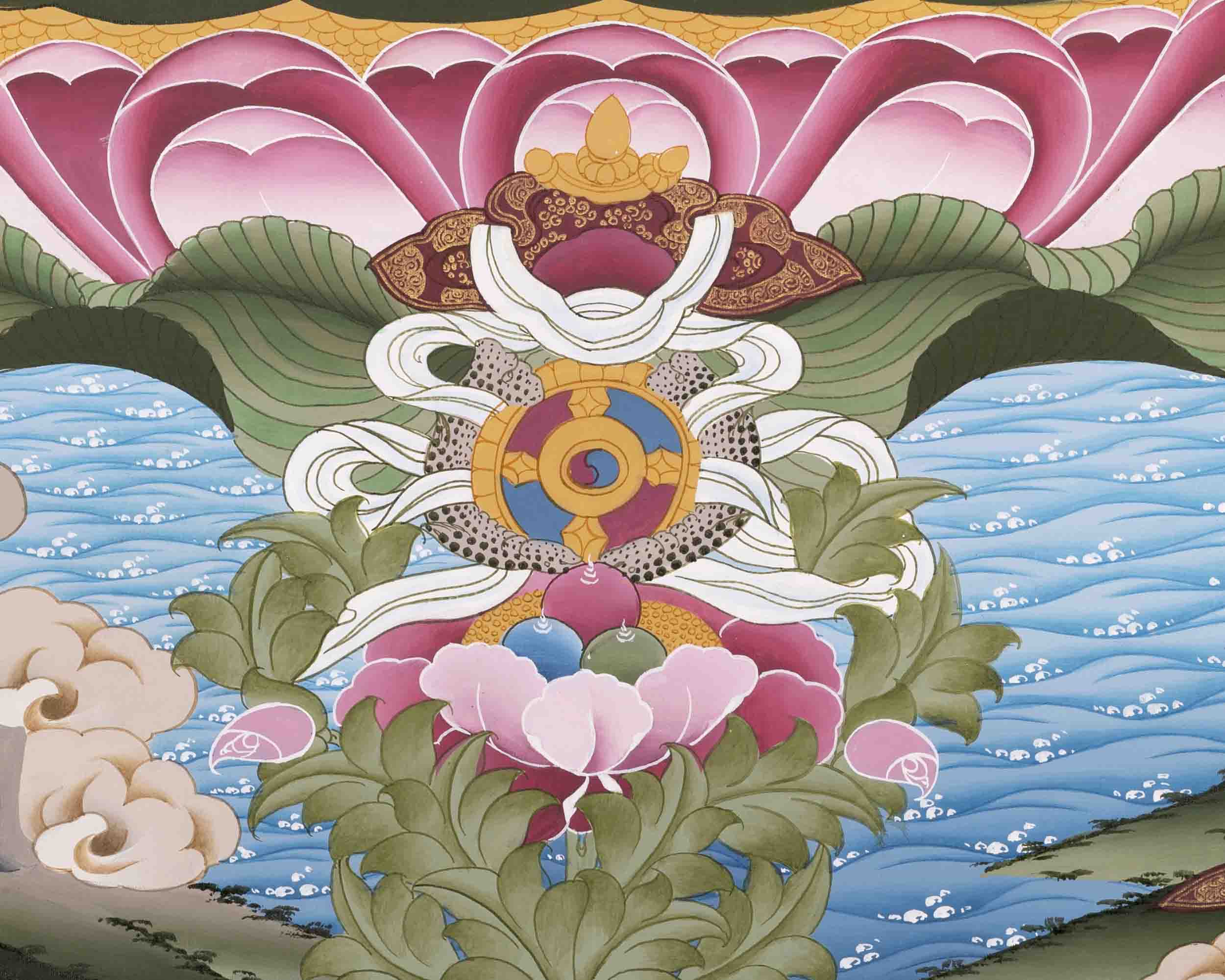 White Tara Thangka | Female Bodhisattva | Wall Hanging Decors