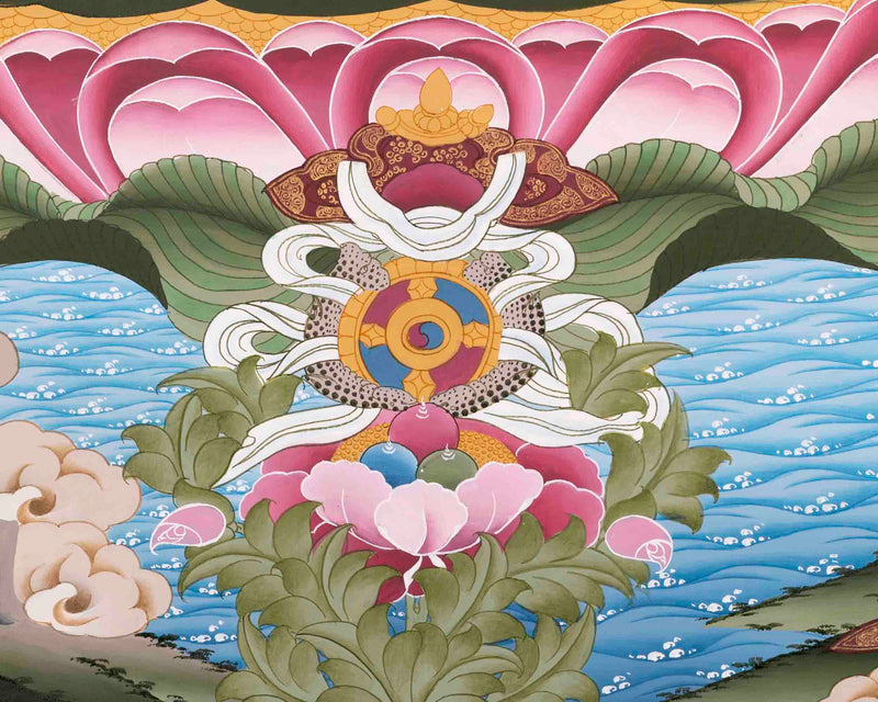 White Tara Thangka | Female Bodhisattva | Wall Hanging Decors