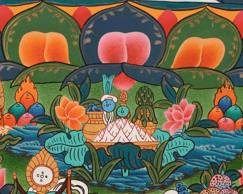 Samantabhadra Thangka | Religious Buddhist Painting | Wall Decors