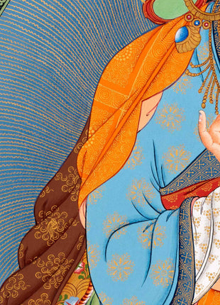 Guru Rinpoche Thangka | Tibetan Canvas Print