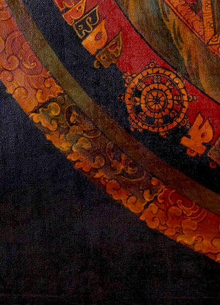 Tibetan Kalachakra Mandala Thangka | Traditional Art | Wall Decors