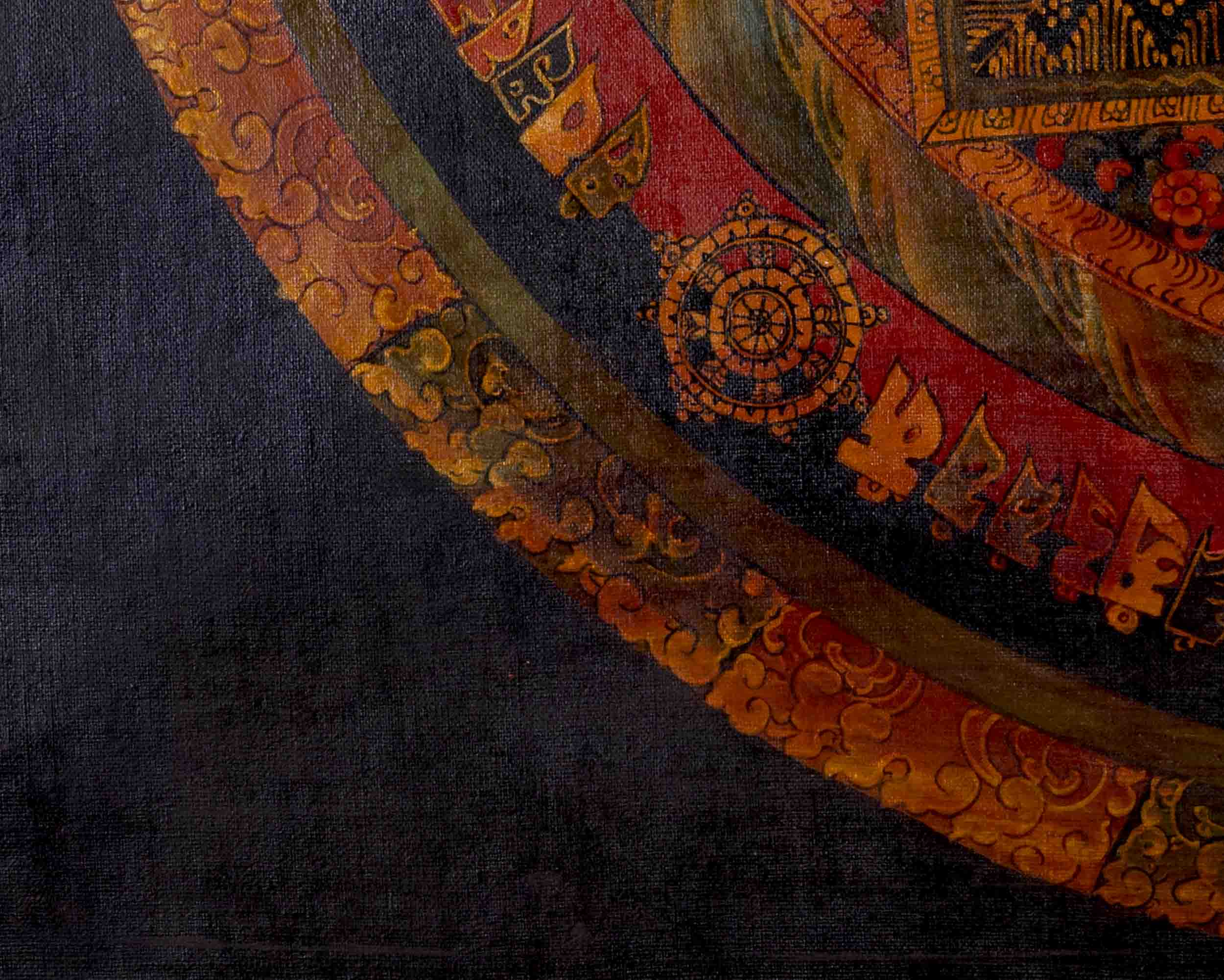 Tibetan Kalachakra Mandala Thangka | Traditional Art | Wall Decors