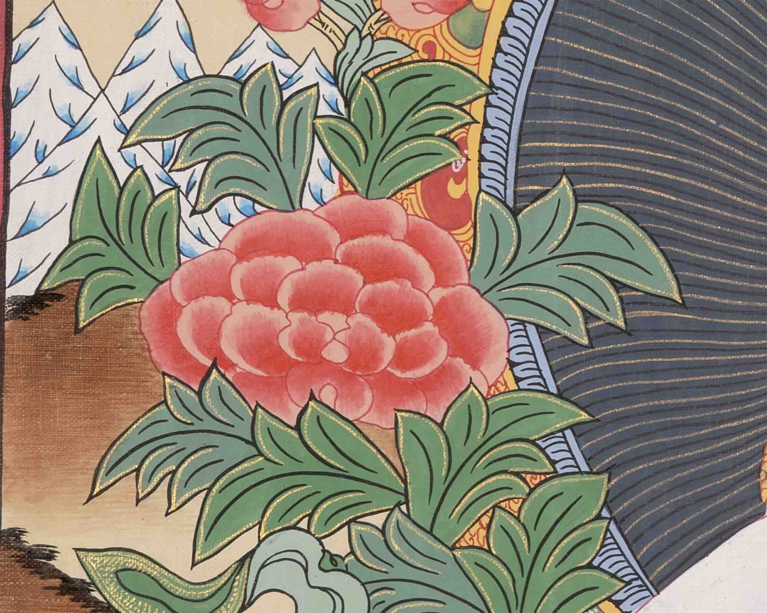 White Tara Thangka | Traditional Tibetan Art | Wall Decor