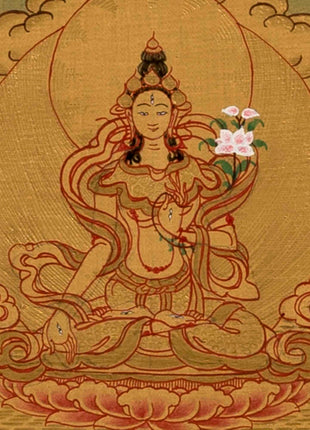 White Tara Mandala Thangka | Wall Decoration Painting
