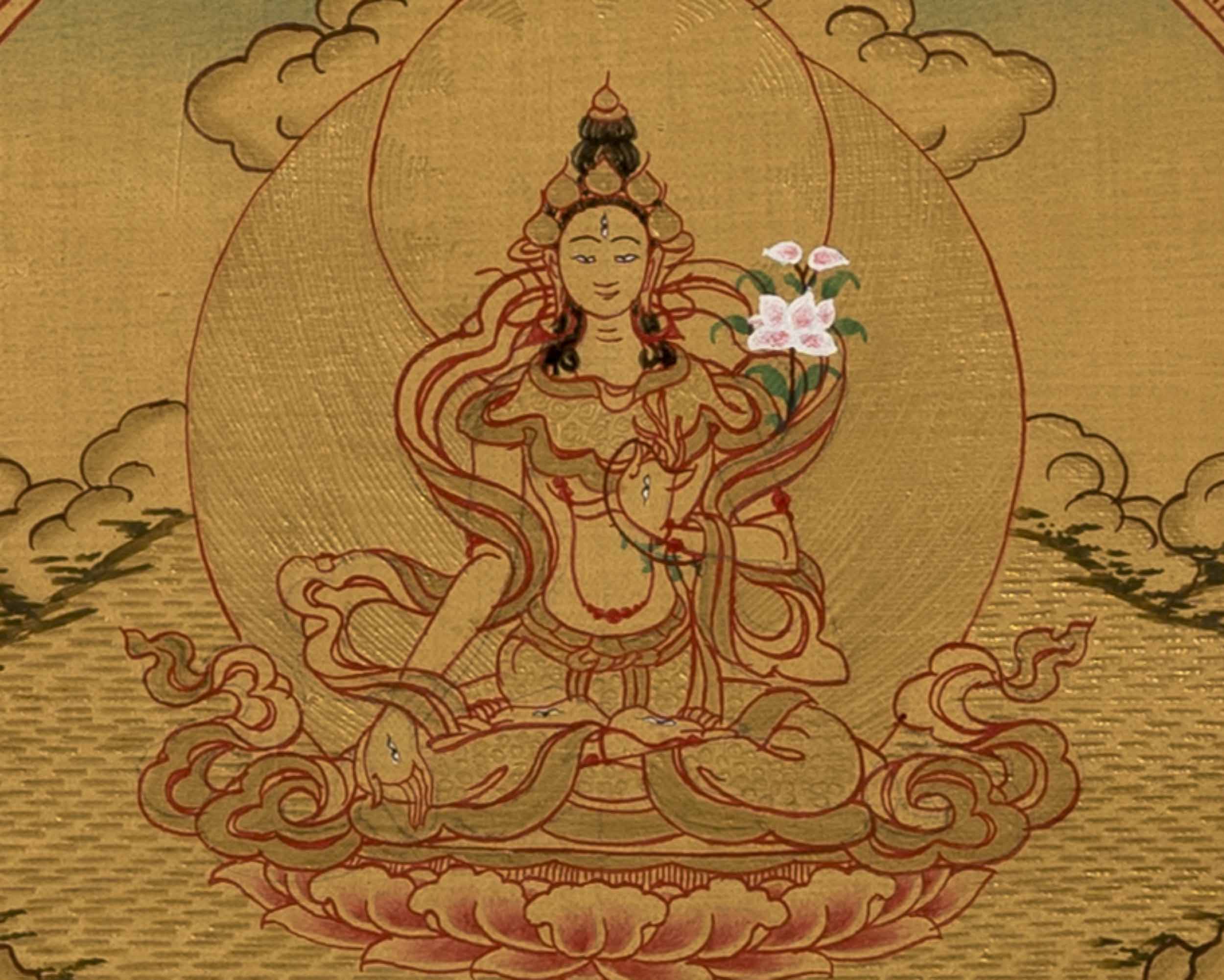 White Tara Mandala Thangka | Wall Decoration Painting