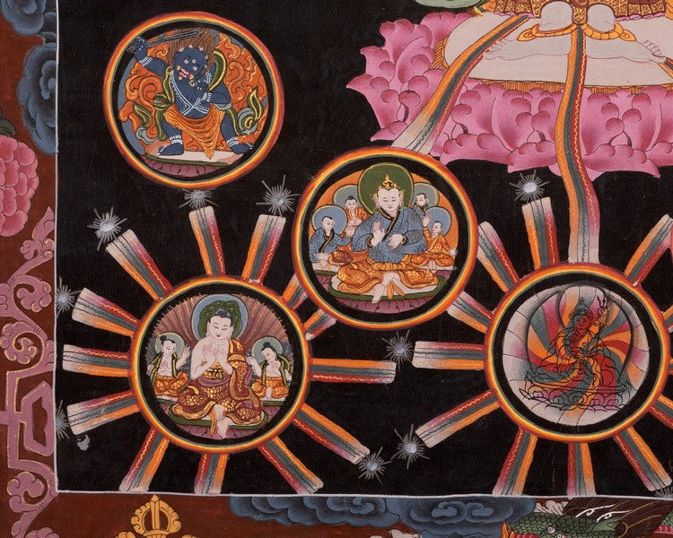 Vintage 1000Armed Avalokiteshvara Thangka | Wall Decor Painting