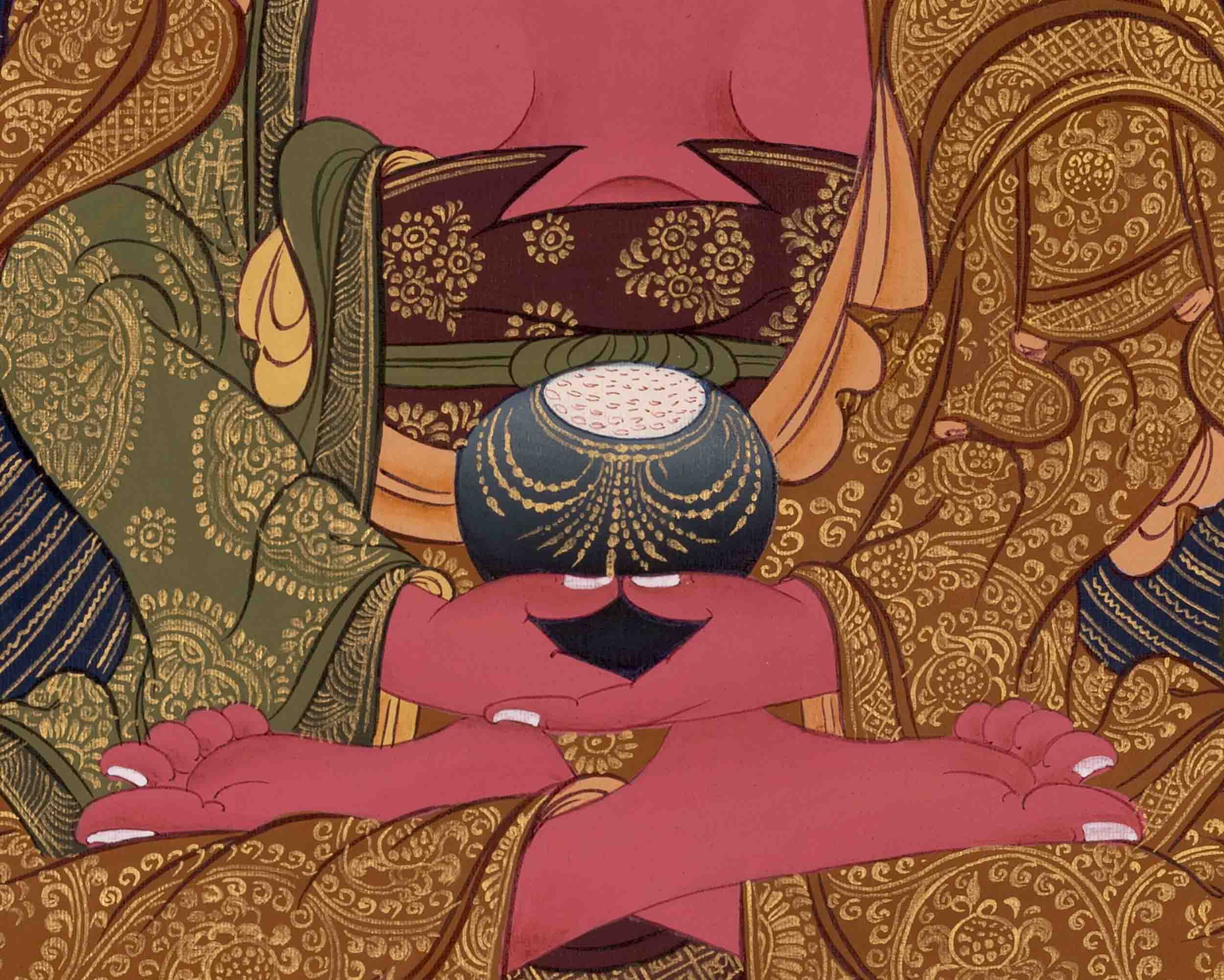 Amitabha Buddha Art | Traditional Tibetan Thangka | Wall Decors