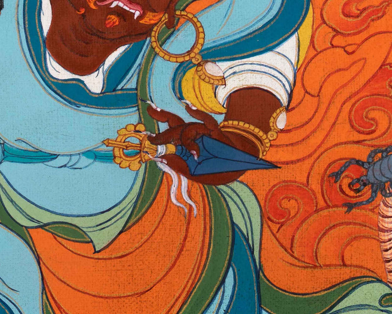 Dorje Drolo Thangka | Padmasambhava's Wrathful Manifestation Painting