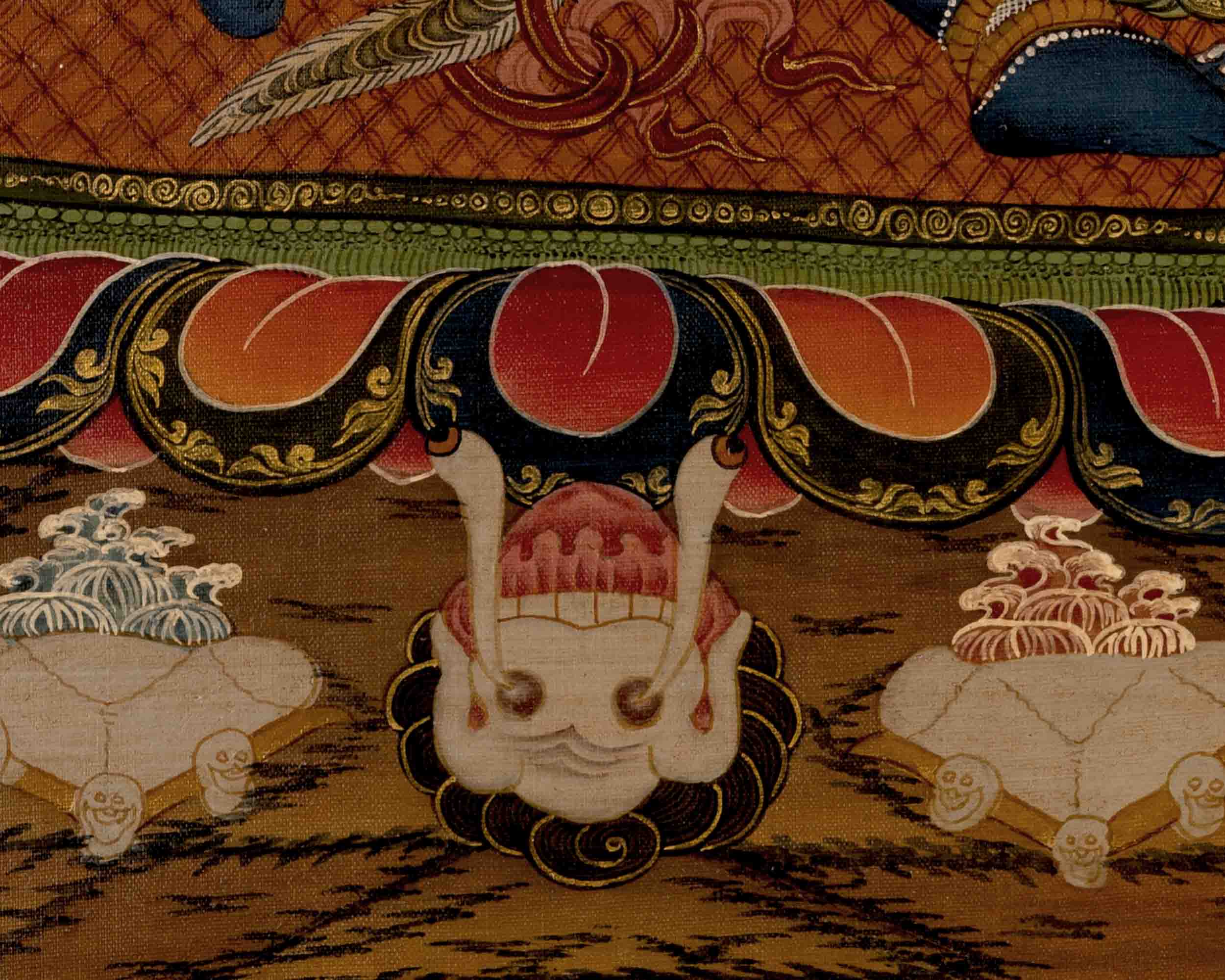 Vajrapani Thangka | Wrathful Bodhisattva | Religious Wall Decors