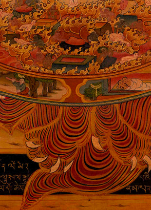 Wheel Of Life Buddhist Thangka | Religious Tibetan Artwork | Wall Decoration
