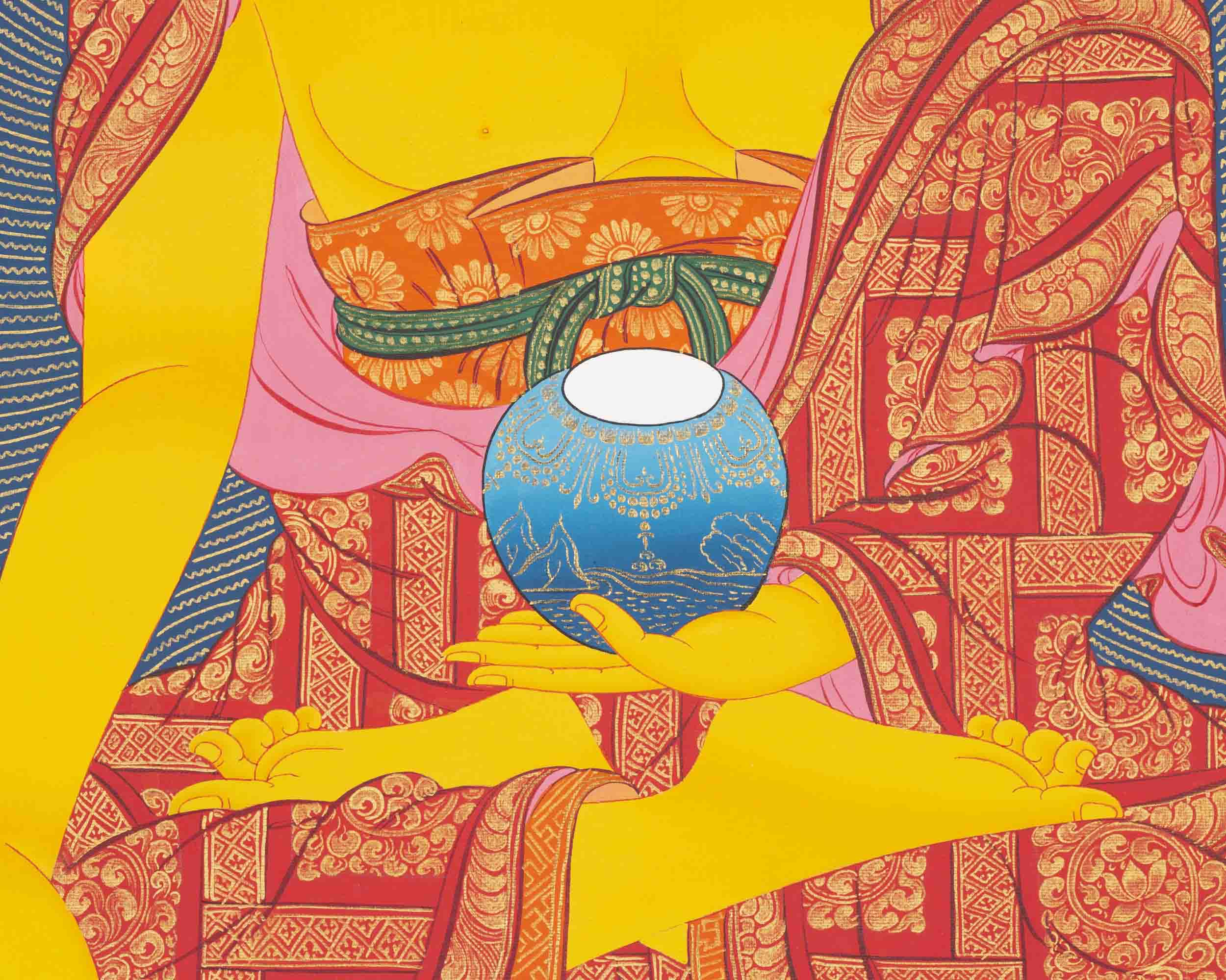 Shakyamuni Buddha Thangka | Religious Buddhist Paint | Wall Decors