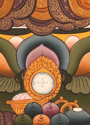 Amitabha Buddha Thangka | Small Size Home Decor