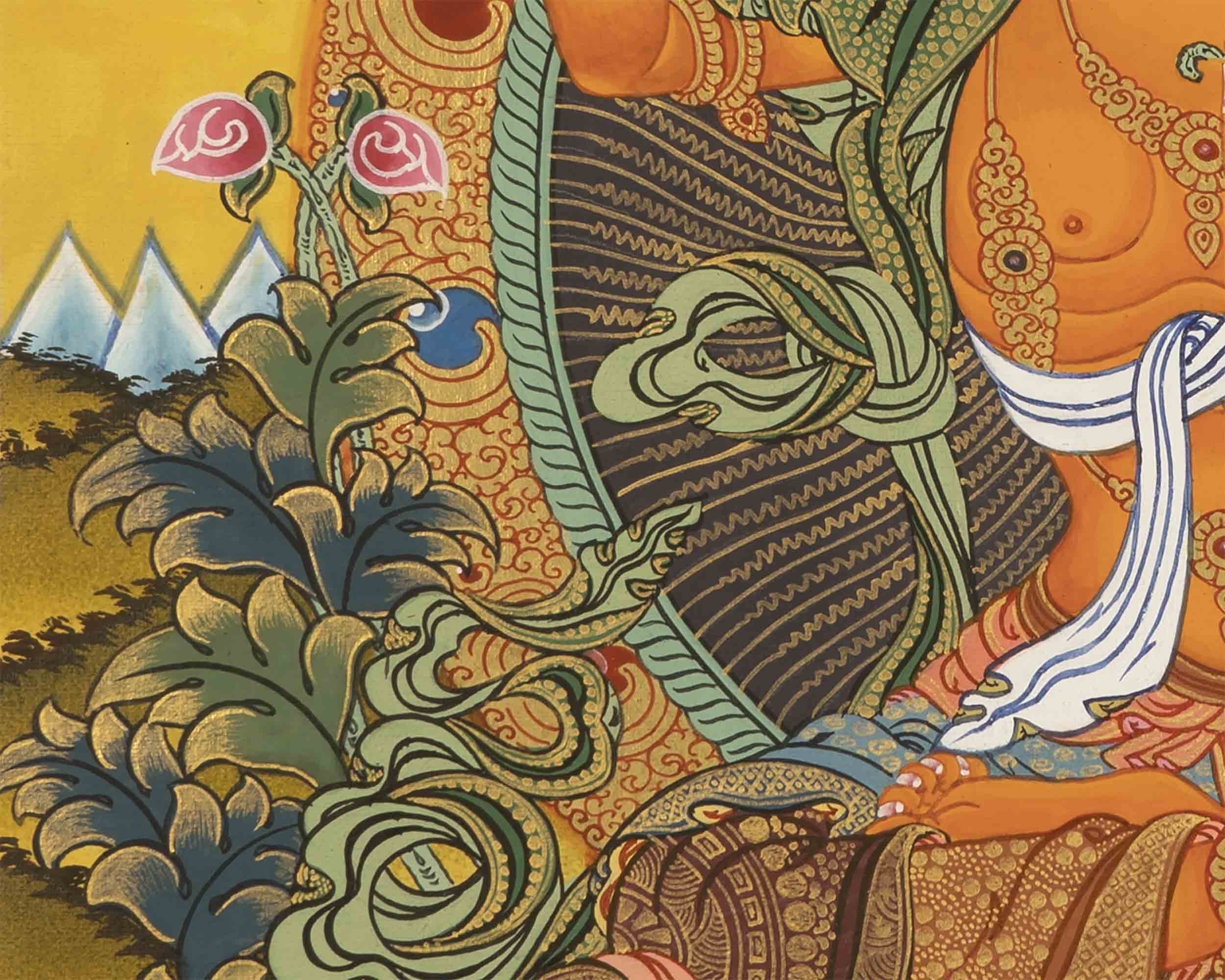 Arya Manjushre Thangka | Vajrayana Buddhism Painting