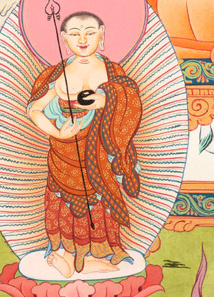 Shakyamuni Buddha Painting | Buddhist Religious Art | Buddhist Gift Idea