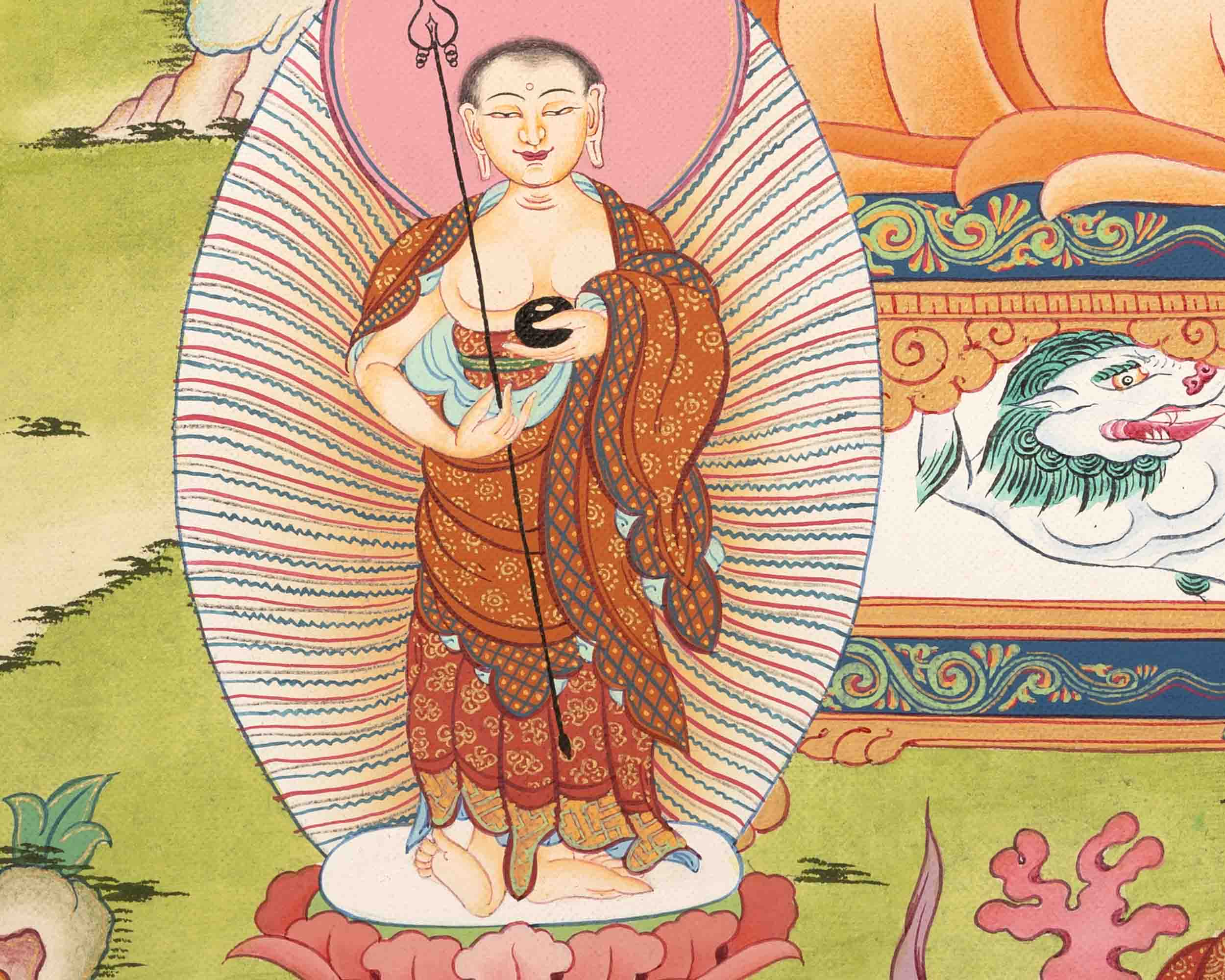 Shakyamuni Buddha Painting | Buddhist Religious Art | Buddhist Gift Idea