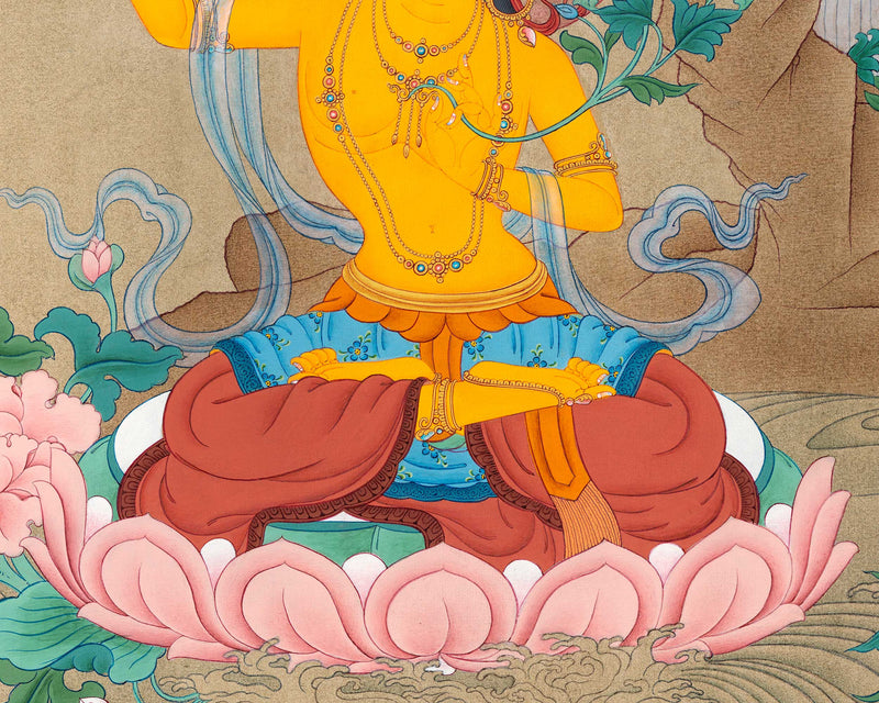 Manjushri Thangka | Handmade Manjushri Art