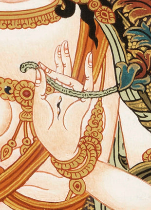 Tibetan White Tara Thangka | Tibetan Wall Decoration Painting