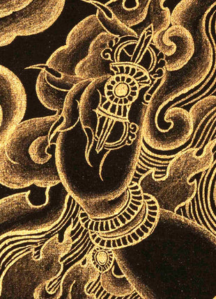 Vajrapani Thangka | Religious Buddhist Artwork