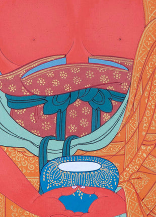 Amitabha Buddha Painting | One Of The Five Cosmic Buddhas | Thangka Art