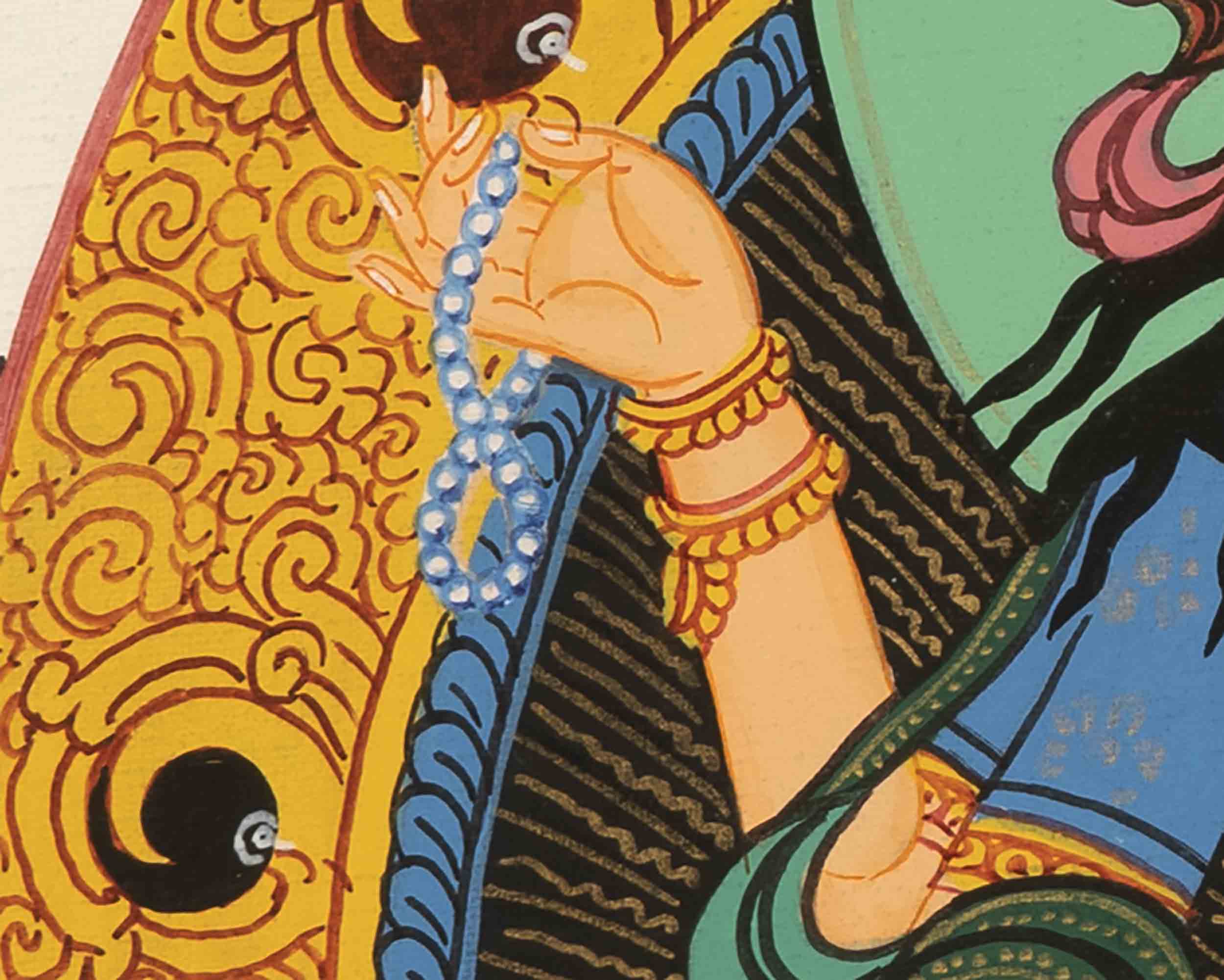 Saraswati Thangka | Lord Of Knowledge | Wall Hanging Art