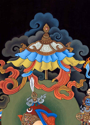 Traditional Giclee Print For Guru Rinpoche Puja | High Quality Giclee Print Of Lotus Born Master For Rituals