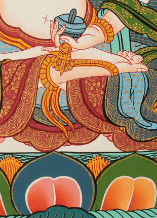 Small Size Vajrasattva Thangka | Buddhist Shrine Room Decor