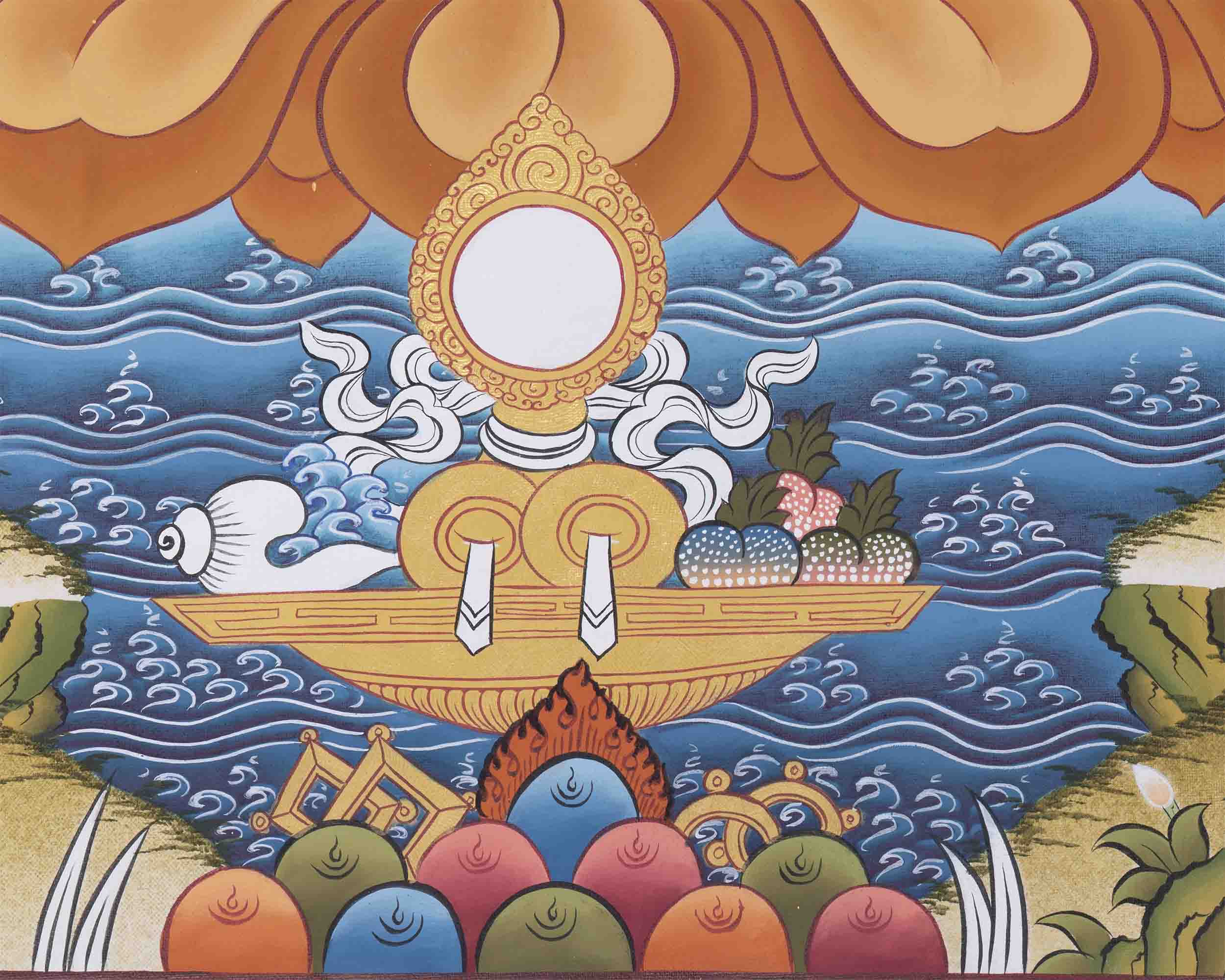 Wall Hanging Namgyalma Thangka | Decoration For Meditation And Yoga