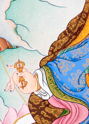 Guru Rinpoche Thangka | Traditionally Hand Painted Art