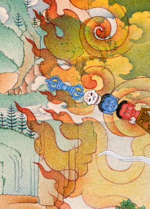 Vajrayogini Thangka Print | The Red Dakini of Vajrayana