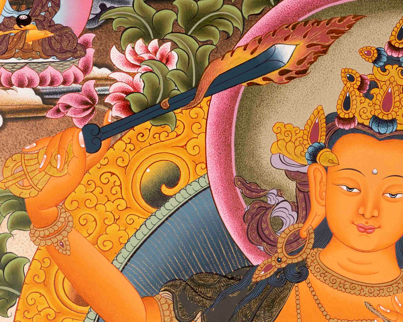 Religious Manjushree Thangka | Thangka Painting