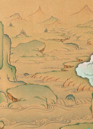 White Tara with Namgyalma, Amitayus Buddha | Treasure Bodhisattva | Tibetan Thangka