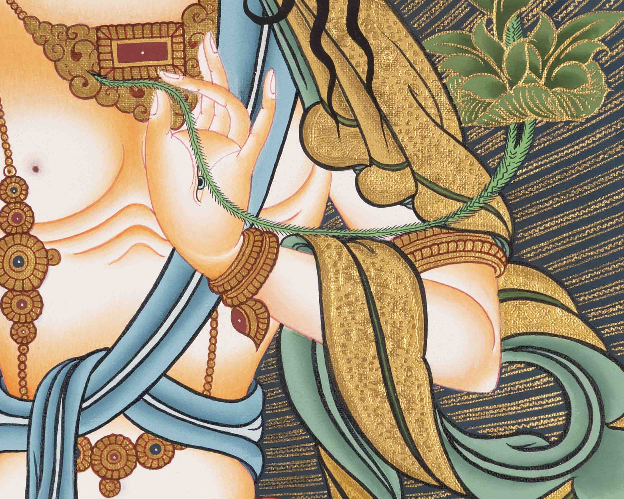 White Tara Art | Traditional Tibetan Art | Wall Decors