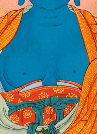 Healing Buddha Thangka | Traditionally Painted Medicine Buddha Art