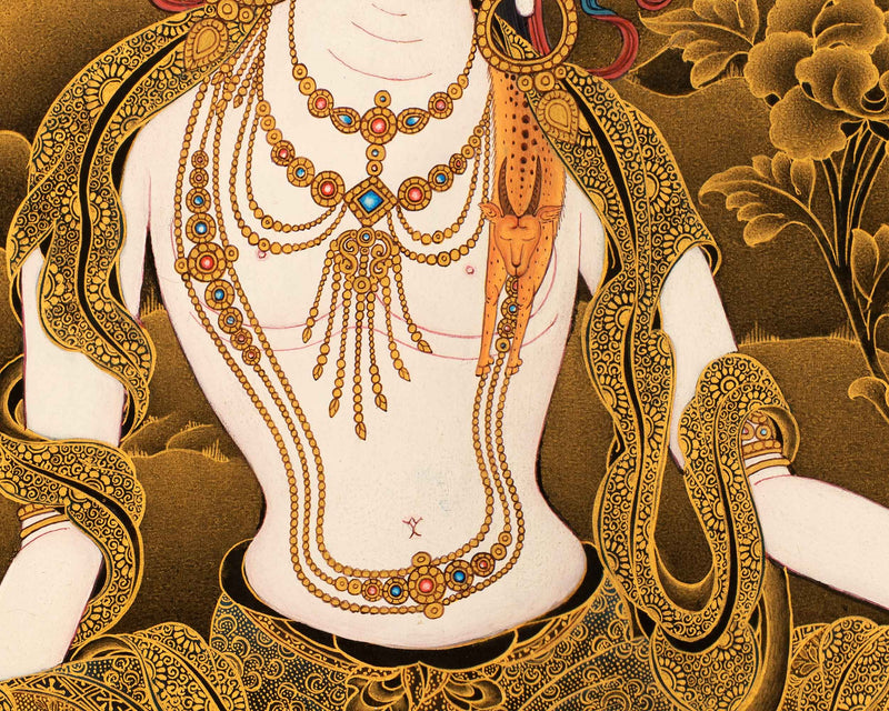 Chenrezig Buddha Thanka | High Quality Hand Painted Art