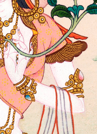 Mini White Tara Thangka | Traditional Tibetan Art