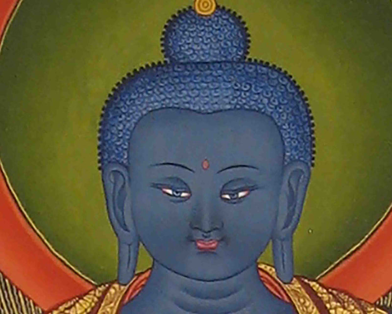Medicine Buddha Thangka | Handpainted Traditional Tibetan Art