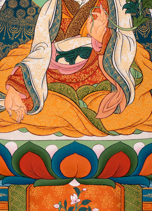 Five Sakya Masters Thangka | Traditional Sakyapa lineage Painting | Sachen Kunga Nyingpo