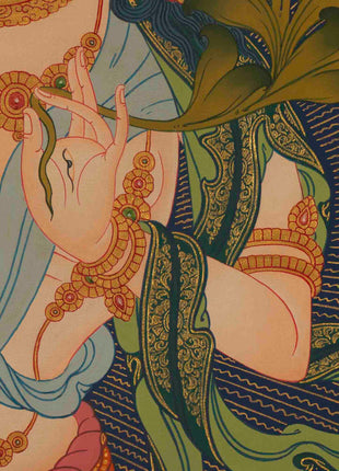 White Tara Thangka | Religious Buddhist Paintinig | Wall Decors