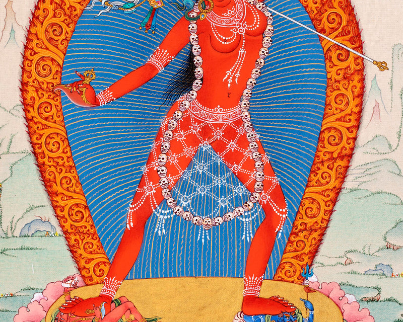 Vajrayogini Dakini Thangka | Hand Painted Tibetan Art