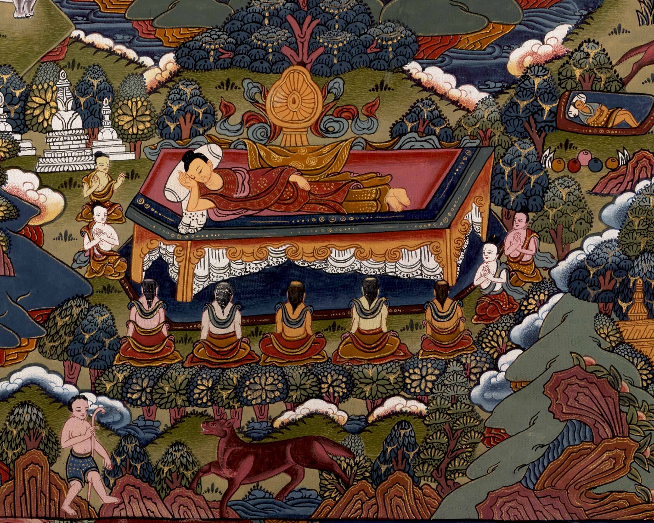 Buddha Life Story Thangka | Wall Decors