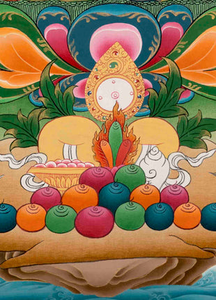 Avalokiteshvara Chengrezig | Traditional Tibetan Thangka | Wall Decors