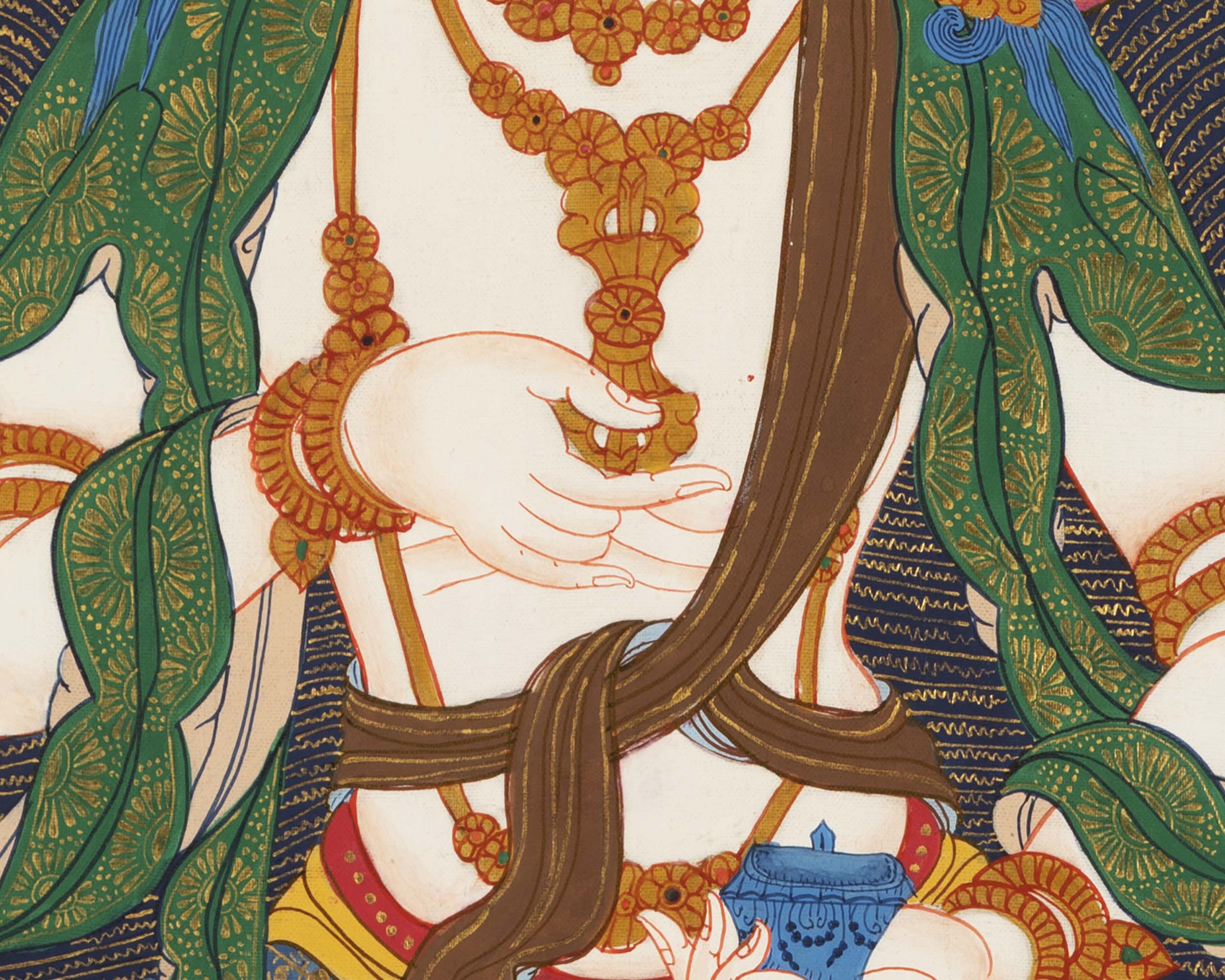 Colorful Vajarasattva Thangka | Mantra Deity
