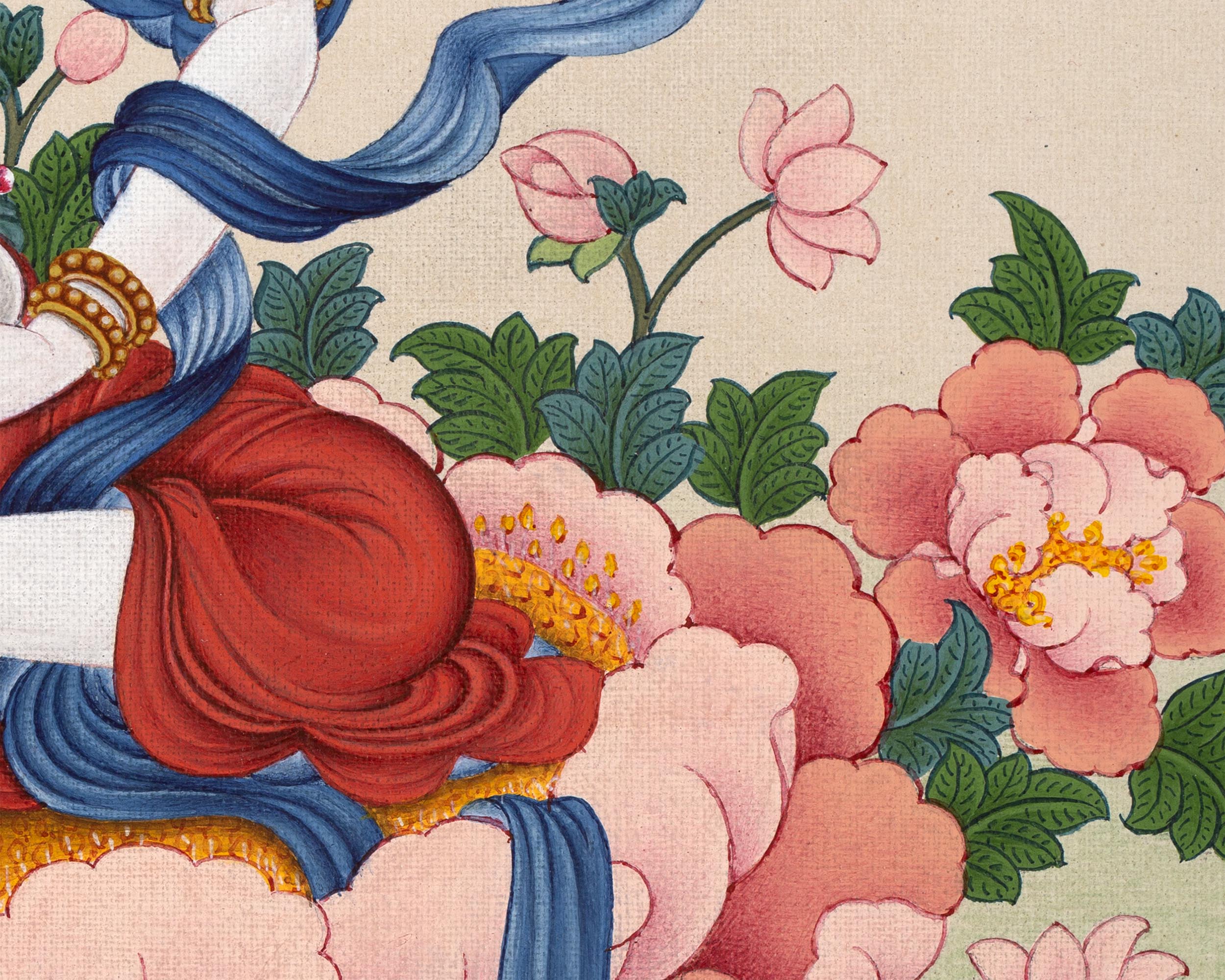Mother Yeshe Tsogyal | Padmasambhava Consort | Tibetan Dakini Thangka Print