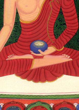 Tibetan Shakyamuni Buddha Thangka Print | Canvas Digital Print