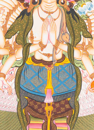 Avalokiteshvara Thangka Art | Religious Painting | Wall Decors
