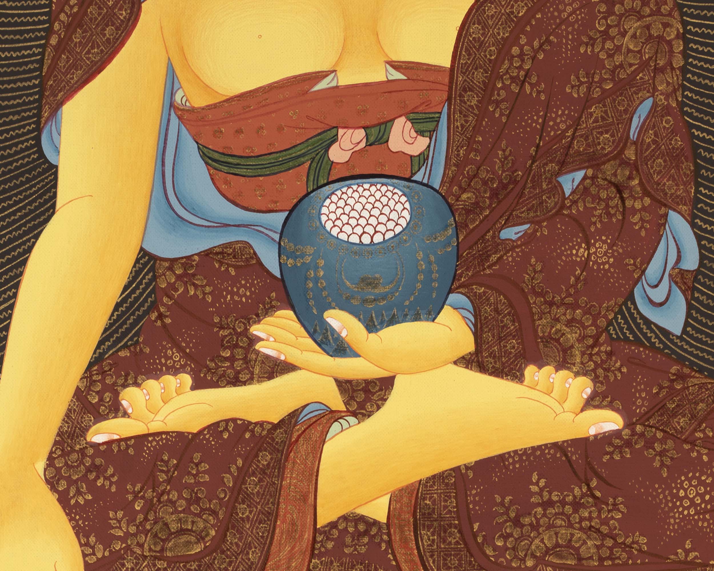 Traditional Shakyamuni Buddha |  Buddhist Thangka Painting