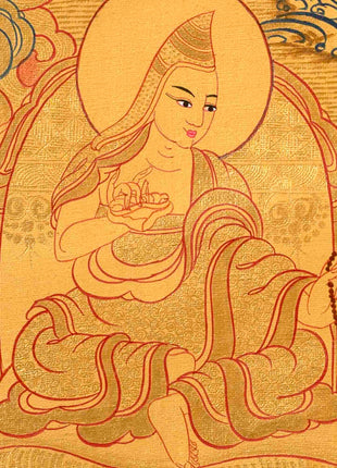 Guru Rinpoche Thangka | Hand Painted Buddhist Art | Wall Decors