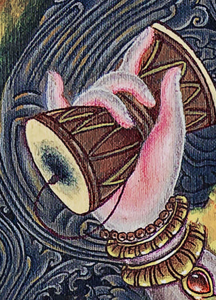 Dancing Shiva Thangka Print | Wall Hanging Of Shivalingam | Gift Ideas